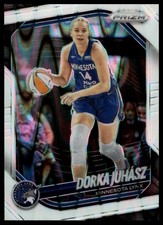 2025 Panini Prizm WNBA #109 Dorka Juhasz White Seismic Prizms