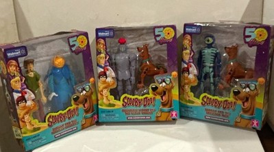 Scooby-Doo! 50th Anniversary Action Figure Set Lot of 3 w/ Scooby & Gang