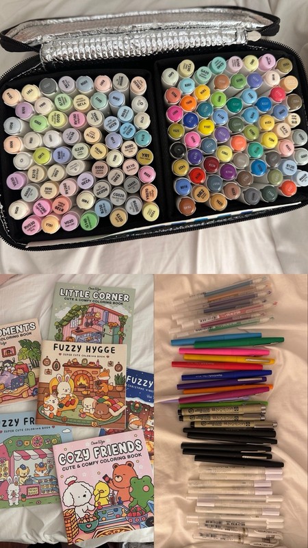 Ohuhu & Caliart markers and coloring books