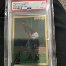 1994-95 Upper Deck Collector's Choice - Michael Jordan #23 Gold Foil Signature