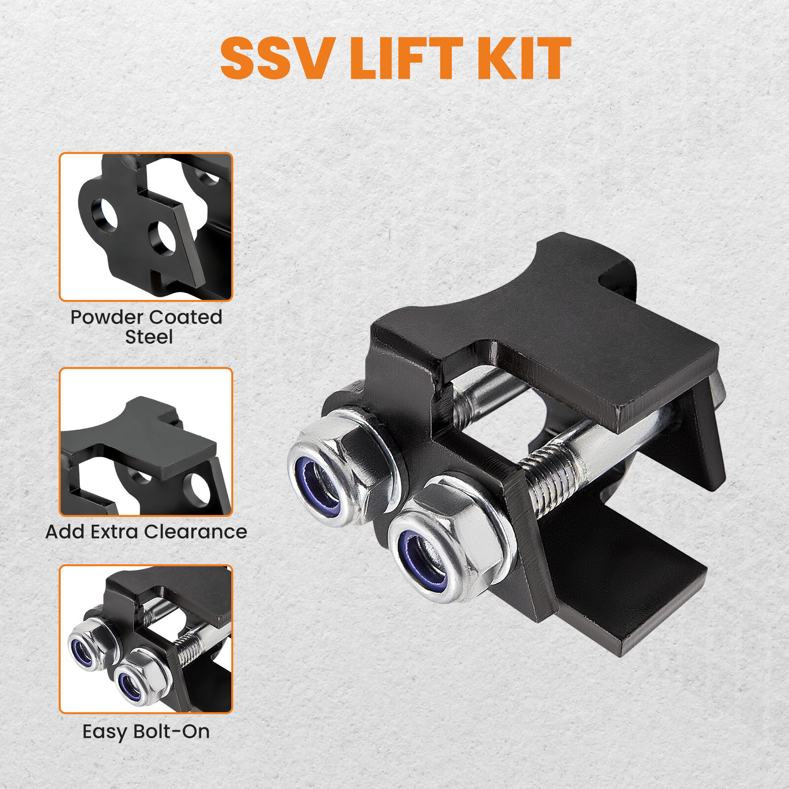 4 Pcs Bracket Lift Kit 2" for Can-Am Defender HD5 HD8 2016-2022 4x4