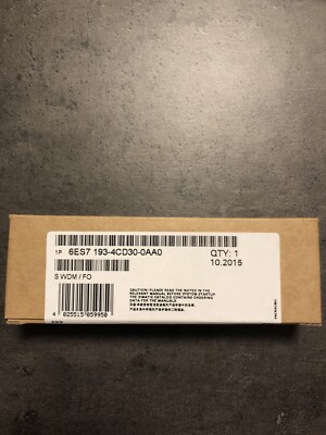 Siemens ET200S 6ES7193-4CD30-0AA0 / 6ES7 193-4CD30-0AA0 / Neu OVP
