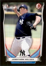 2014 Bowman Draft Picks Black Asia Jonathan Holder New York Yankees #DP88