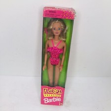 Vintage Florida Vacation Barbie 1998 Doll Bathing Suit and Sunglasses