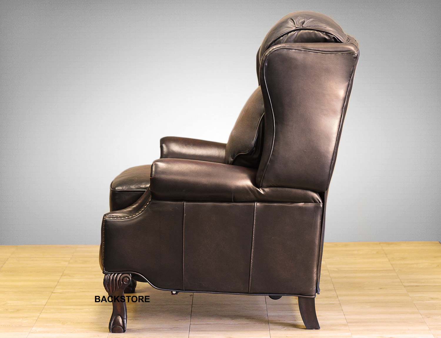 NEW Barcalounger Danbury II Genuine Stetson Coffee Leather Recliner