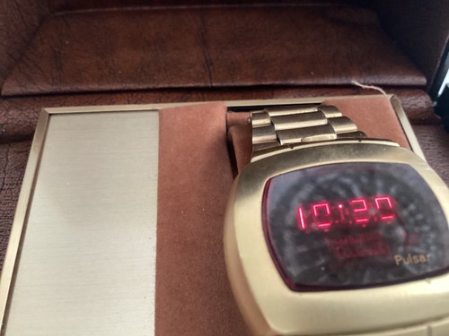 OROLOGIO UOMO PULSAR TIME COMPUTER 5310-2 CLASSICO DOW CON CINTURINO ORIG - Foto 21 di 21