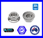 <!--F#f_0-->M4 M5 M6 M8 M10 M12 Hex Flange Serrated Nut Stainless Steel A2-304 Metric Coarse<!--F/-->