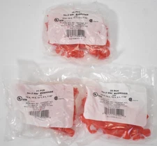 Lot of 3 MLine 35 Piece #2 MM Bushings Anti Short 7/16" Conduits Flexible Red