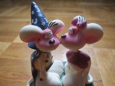 🎀 TOP RARITÄT Spieluhr Spieldose 2 Zauberstäbchen Kuss super süß Originalkarton