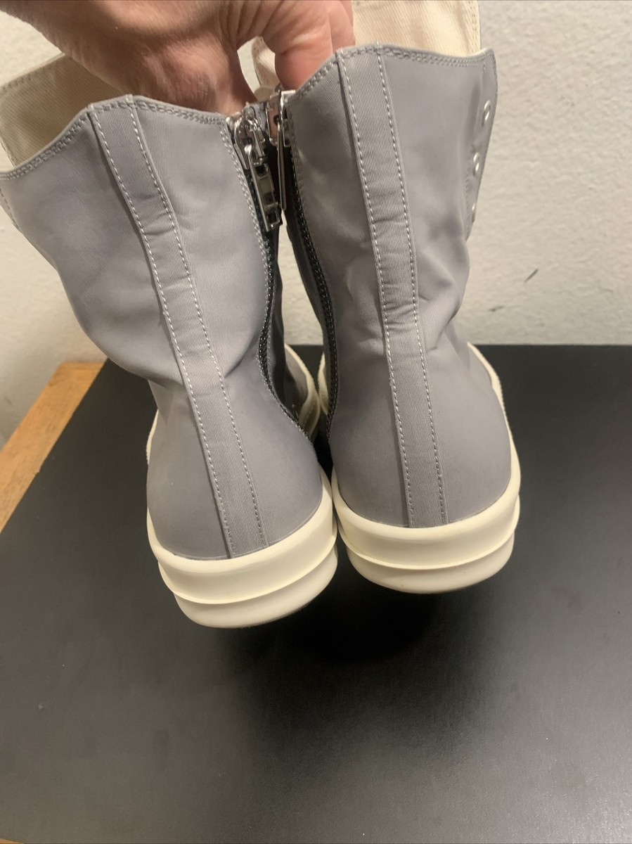 【rat】RICK OWENS DRKSHDW Rick Owens Drkshdw Black Slashed Cotton Sneakers