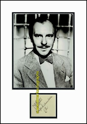 Sir Ralph Richardson Peer Gynt Falstaff Doctor Schiwago Autogramm UACC RD 96