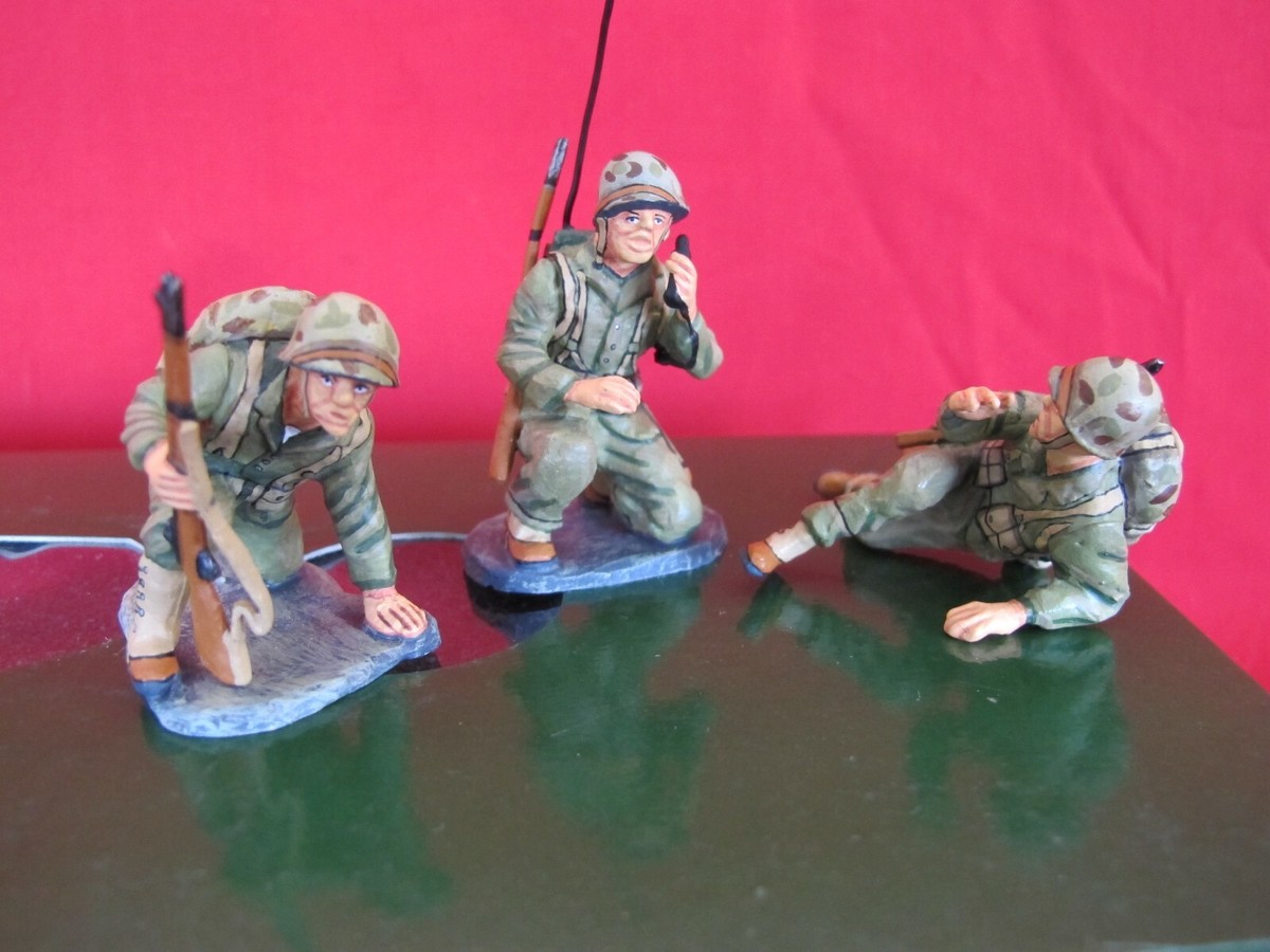 King & Country IWJ022 Iwo Jima - 4 Soldats Américains 1/32 - Sans Boîte (2005)