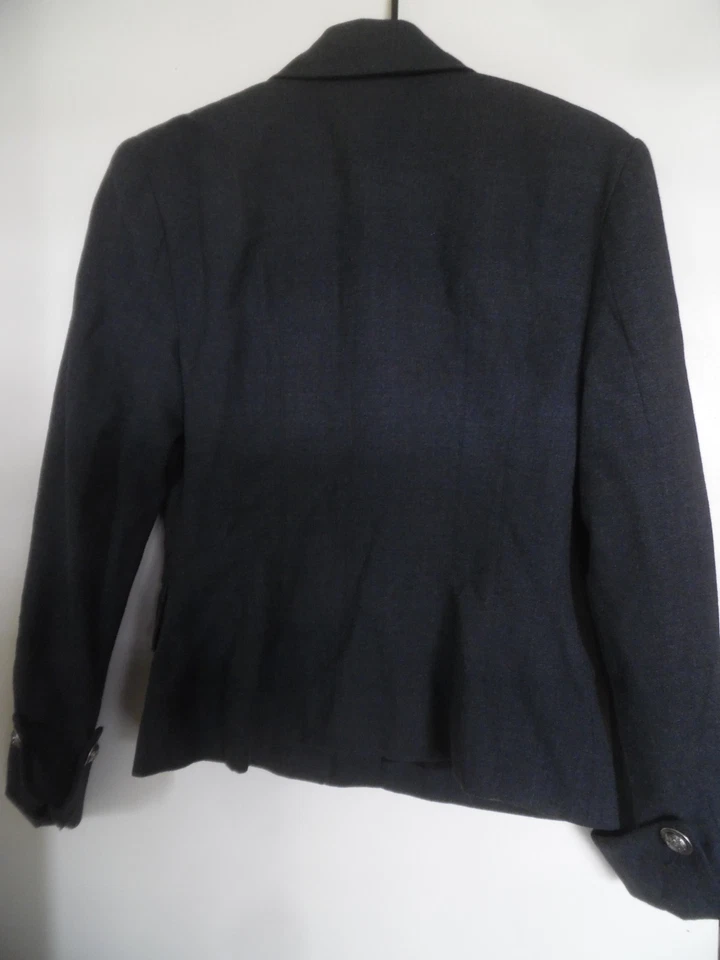 Chaqueta Blazer Bebe Para Mujer Gris Manga Larga Forrada de Lana 8 Foto 4 de 4