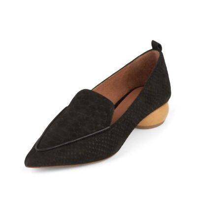 Jeffrey Campbell Viona Black Suede Pointy Toe Slide on Mule Size