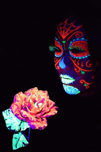 Blacklight Face and Body Paint - Neon Fluorescent (0.34oz (Pack of 6)) - Picture 4 of 5