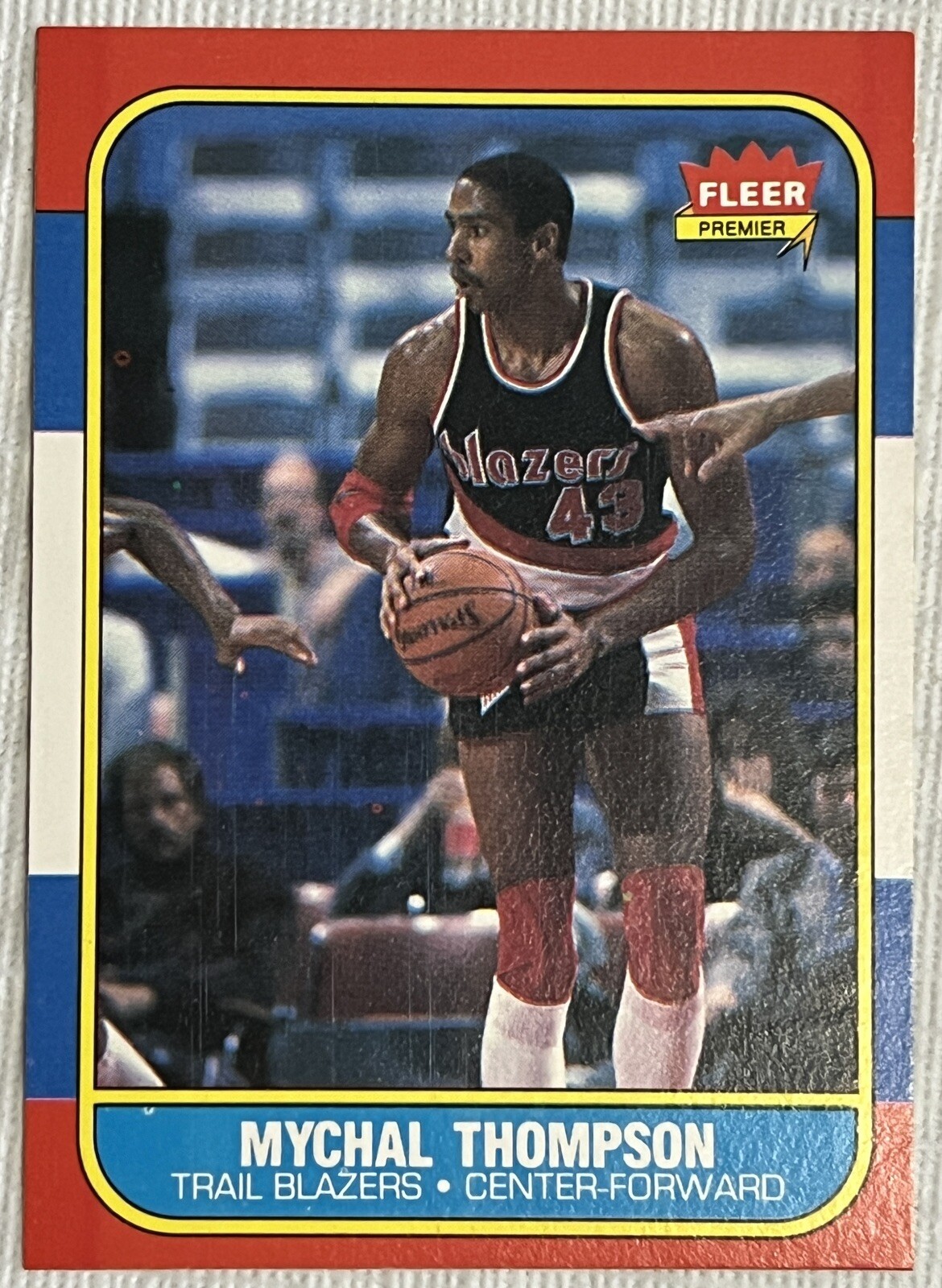 1986-87 Fleer #111 Mychal Thompson - Portland Trailblazers NBA Basketball