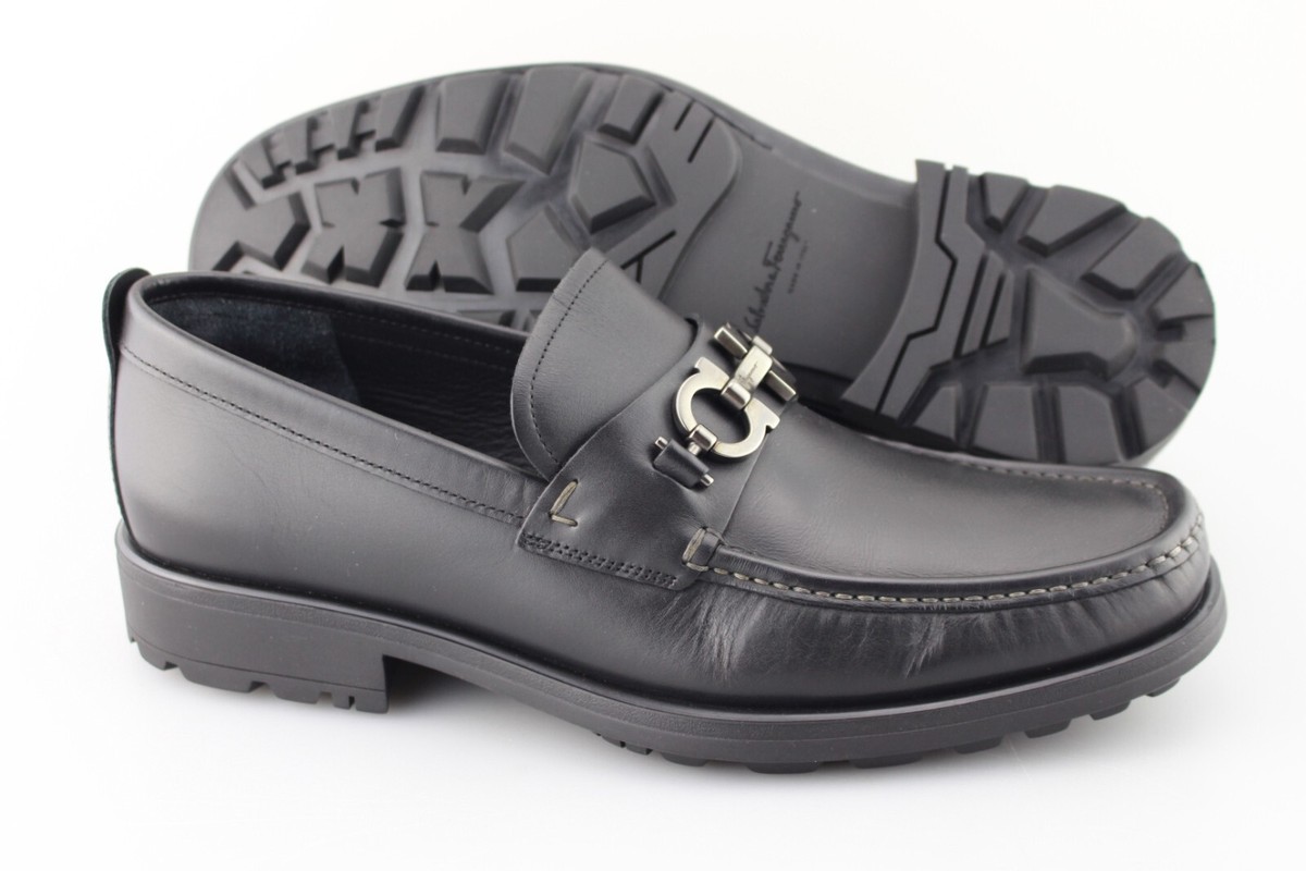 SALVATORE FERRAGAMO MOCCASINS BLACK Size 9 2E Men main image 2