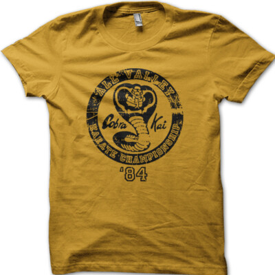 Cobra Kai Karate Kid Championship 80's vintage printed t-shirt