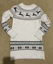 VTG Nordic Reindeer white pullover sweater No Tags See Pictures For Measurements