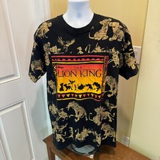 The Lion King Shirt Mens XL Disney All Over Print Movie Vintage