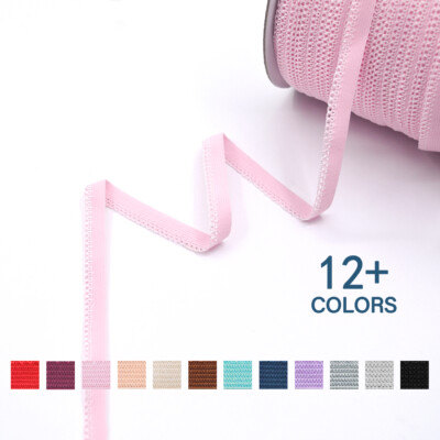 Picot Loop Lace Trim Elastics Band 3/8'' 10mm Frilly Lingerie Making 2 5 10 Yard