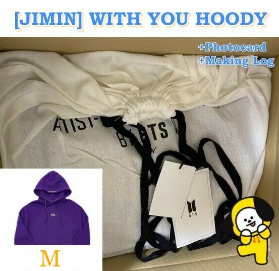 BTS Artist Made Collection JIMIN WITH YOU HOODY [M size] Hoodie Sweatshirt