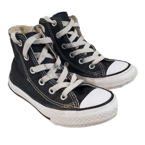 Converse All Star Chuck Taylor Sneakers Kids Youth  Black Canvas High  Top | eBay
