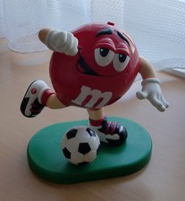 Gro&szlig;er M&M FUSSBALLER KAUGUMMIAUTOMAT, Plastik, sehr gute Erhaltung, Gr&ouml;&szlig;e H ...