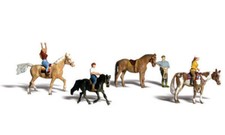 Woodland Scenics  N Scale People  Horseback Riders  A2159