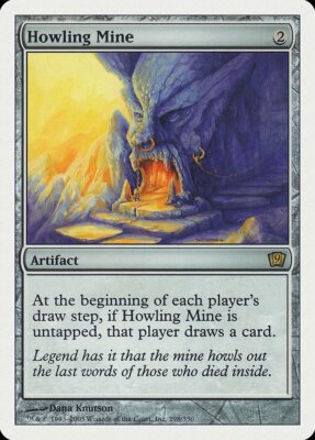 Howling Mine 1x FOIL MTG 9th Ninth Edition Rare MINT artifact Howling Mine 1x FOIL MTG 9th Ninth Edition Rare MINT artifact