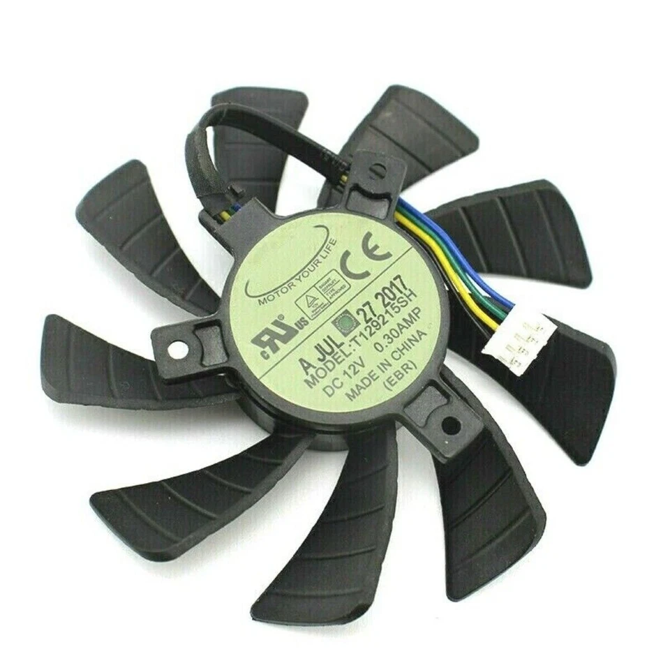 85mm ZOTAC GTX1060 Mini ITX Fan Replacement 40mm 4Pin T129215SH 12V 0.30A - Image 2 of 4