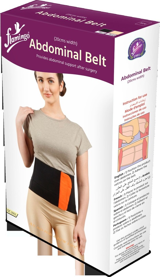 Cinturón abdominal flamenco después del parto para reducción abdominal, soporte abdominal, mujer