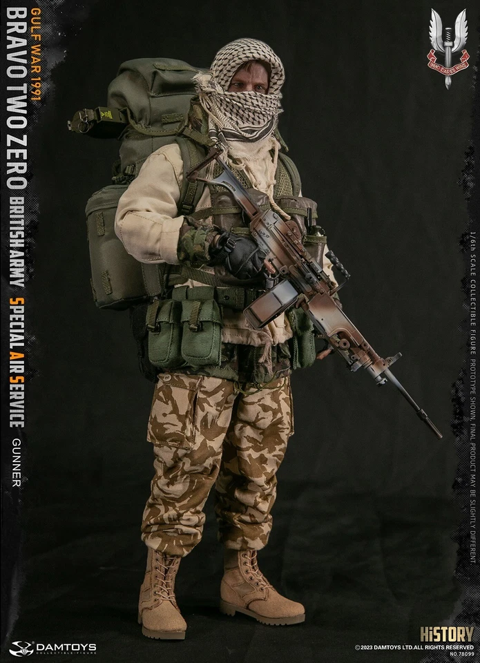 DAMTOYS British Army Special Air Service (SAS) Gunner Gulf War 1991 1/6 Figure - Image 3 of 4