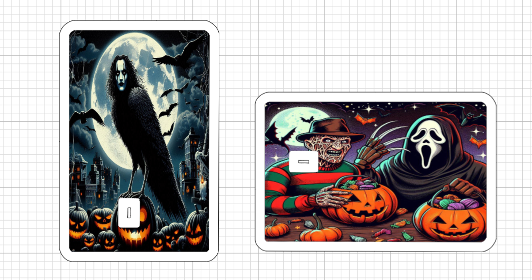 Set Di 4 Adesivi Per Carte Di Credito A Tema Scheletro - Impermeabili, Divertenti Per Halloween