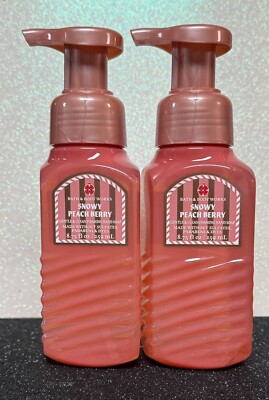 Bath Body Works Snowy Peach Berry Foaming Hand Soap 8.75 2 Pack
