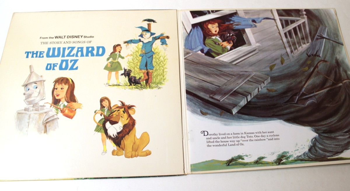 Disneyland The Wizard of OZ Vinyl Record with Color Storybook | eBay