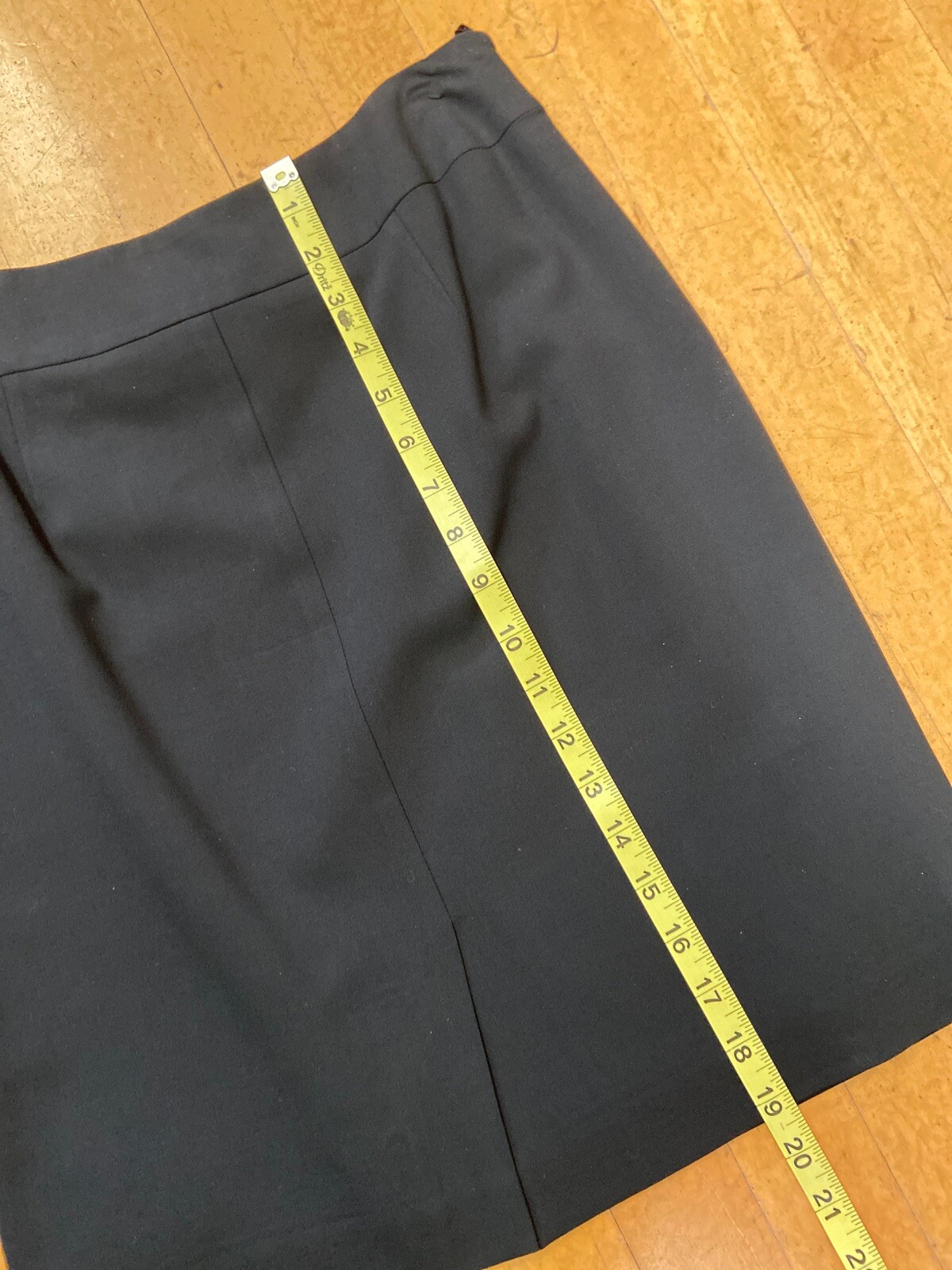 BLACK BASIC Talbots Petites Black Stretch Wool Bl… - image 6