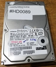 500GB 7200RPM - Hitachi Deskstar HDS725050KLA360  3.5" Hard Disk Drive