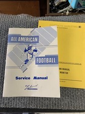 Original all American football plus monitor Leland￼ARCADE VIDEO GAME manual image