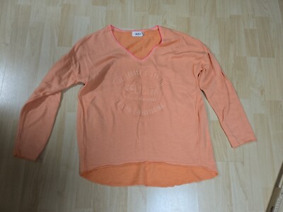 Neu Aust Sweatshirt Pullover Orange Lachs Gr S/M NP 80e