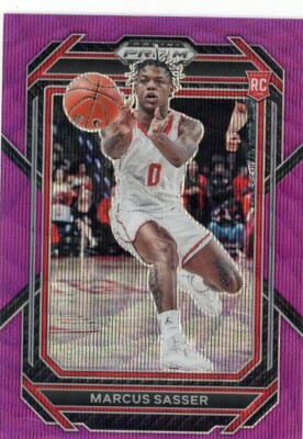 2023 Panini Prizm D.P. Marcus Sasser RC Purple/Silver NM/MT Basketball Card