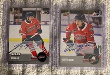 21-22 CHL Base Auto #23 Daniel Michaud & Stars Auto Ty Tullio