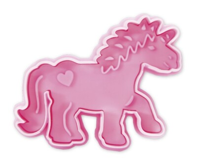 Ausstecher Plätzchenform Keks Präge-Ausstecher mit Auswerfer Einhorn 7cm Städter