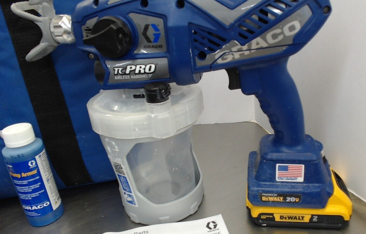 Graco TC Pro Cordless Airless Paint Sprayer 17N166 TrueCoat w/ Dewalt