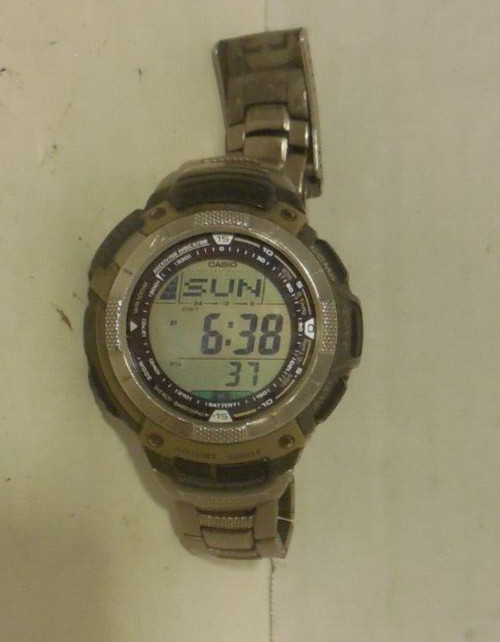 Casio Pathfinder Watch PAW-1100T Wave Ceptor Solar 51mm Altimeter
