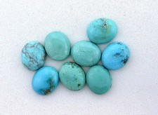 ONE 12mm x 10mm 12x10 Oval Natural Turquoise Cabochon Gem Stone Gemstone