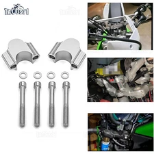 2x Billet Handlebar Riser Kit 1 1/8" Bars 30mm Handle Bar Risers Motorcycle ATV