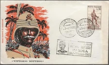 1960 Italy FDC Vittorio Bottego Issue