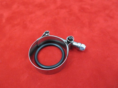 CLAMP SET INTAKE MANIFOLD HARLEY SHOVELHEAD SPORTSTER CARBURETOR STAINLESS 48-78 - Picture 4 of 4
