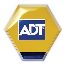 2x BRAND NEW Dual Layer ADT Logo Vinyl Alarm Sticker Live Dummy / Decoy Bell Box